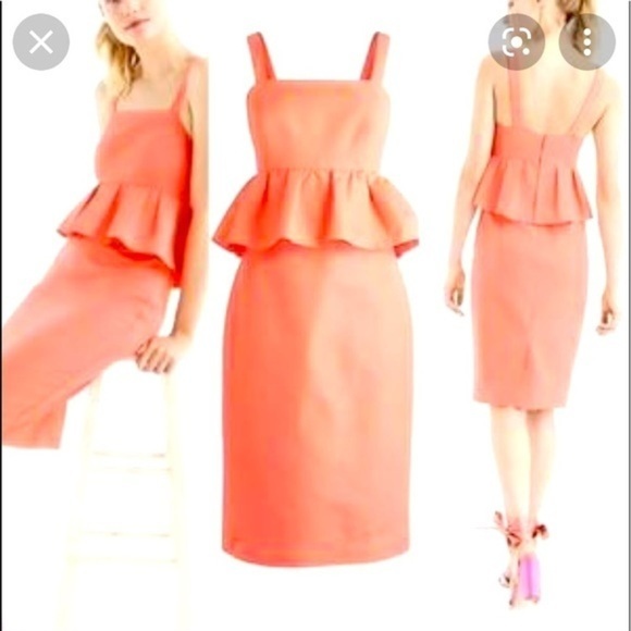 J. Crew Dresses & Skirts - J. Crew Peplum Party Dress in classic fraille Sz 4​